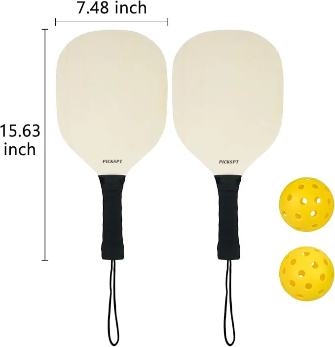 ACE Wooden Pickleball Paddle Set 1
