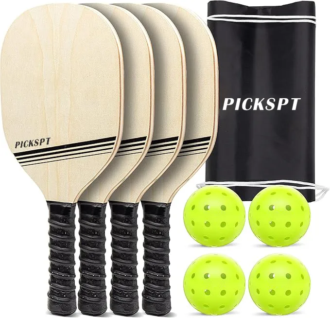 ACE Wooden Pickleball Paddle Set 2